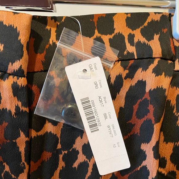 J Crew High-Rise Wide Leg Trouser - Leopard - NWT - Picture 6 of 7